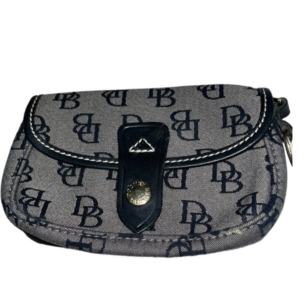 Dooney & Bourke monogram black & grey wallet wristlet